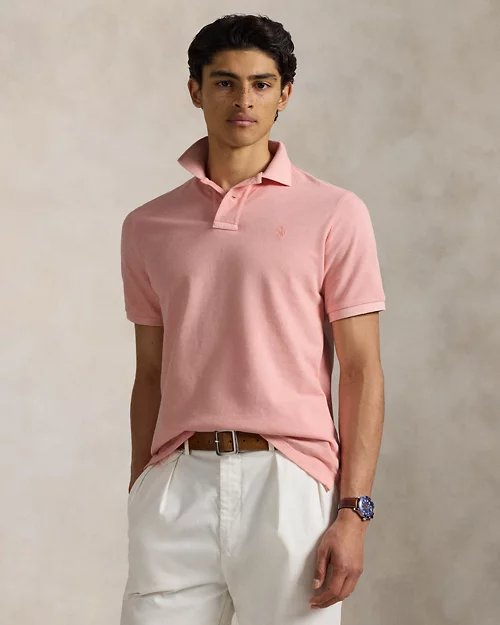 lauren ralph lauren Polo de piqué teñido Custom Slim Fit para hombre | Ralph Lauren® ES