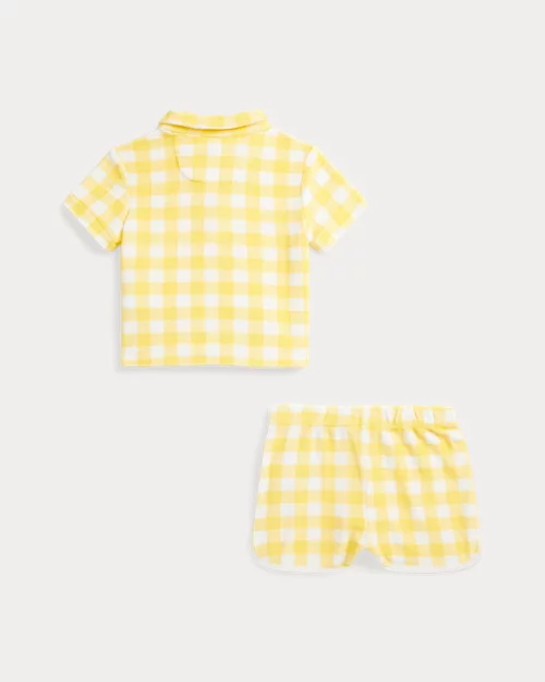 Lauren Ralph Lauren Polo Y Pantalón Corto De Cuadros Vichy Para Bebé Niño | Ralph Lauren® ES