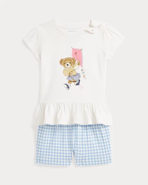 lauren ralph lauren Pololo y camiseta de algodón para bebé niña | Ralph Lauren® ES