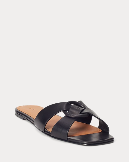 Lauren Ralph Lauren Sandalia De Piel Con Anilla Circular Para Mujer | Ralph Lauren® ES