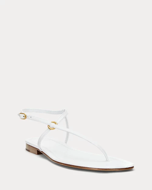 Lauren Ralph Lauren Sandalia De Piel Con Anilla Para Mujer | Ralph Lauren® ES