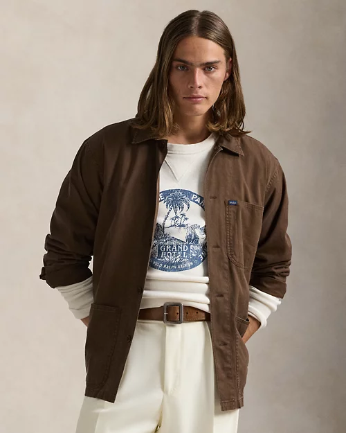 lauren ralph lauren Sobrecamisa de sarga para hombre | Ralph Lauren® ES