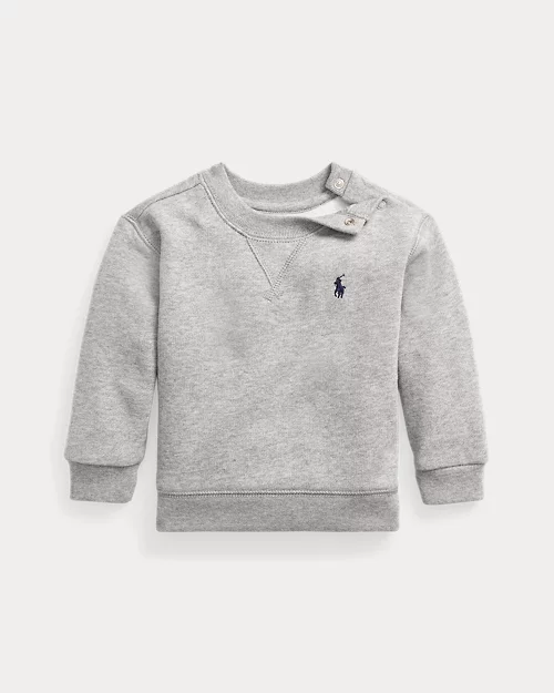 lauren ralph lauren Sudadera de felpa con cuello redondo para bebé niño | Ralph Lauren® ES