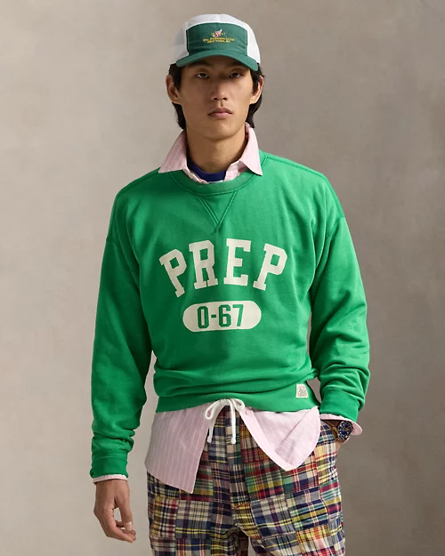 lauren ralph lauren Sudadera de felpa con gráfico vintage para hombre | Ralph Lauren® ES