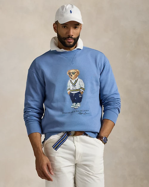 lauren ralph lauren Sudadera de felpa con Polo Bear para hombre | Ralph Lauren® ES