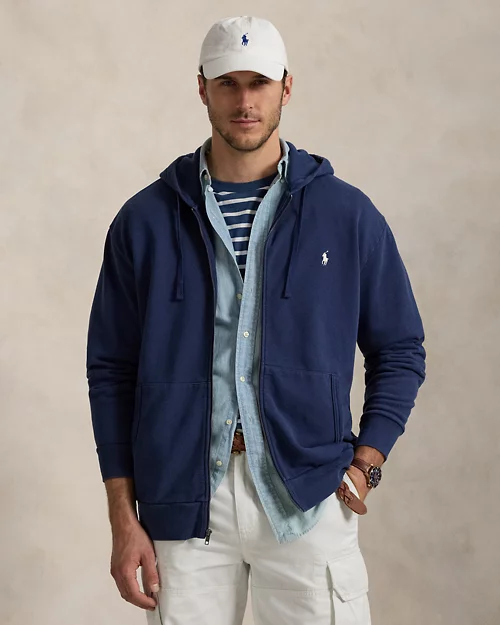 lauren ralph lauren Sudadera de felpa de rizo con capucha para hombre | Ralph Lauren® ES