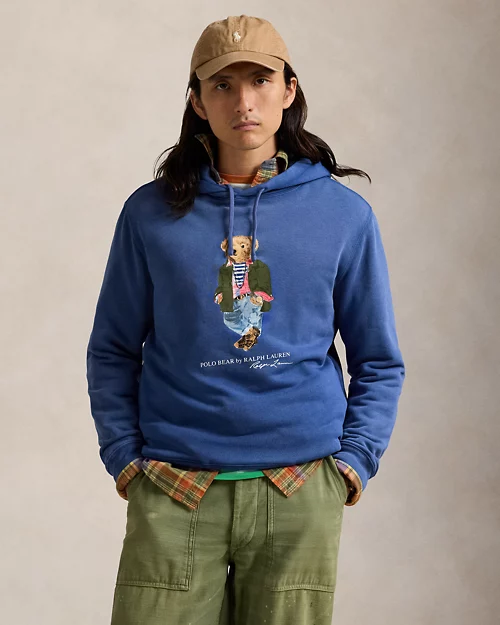 lauren ralph lauren Sudadera de felpa teñida con Polo Bear para hombre | Ralph Lauren® ES
