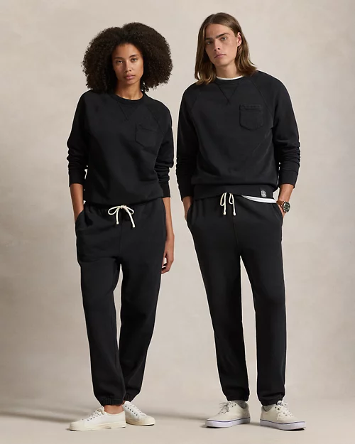 lauren ralph lauren Sudadera de felpa teñida en prenda para hombre | Ralph Lauren® ES