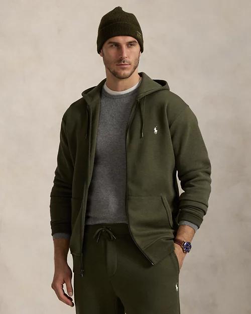 lauren ralph lauren Sudadera de punto doble con cremallera para hombre | Ralph Lauren® ES