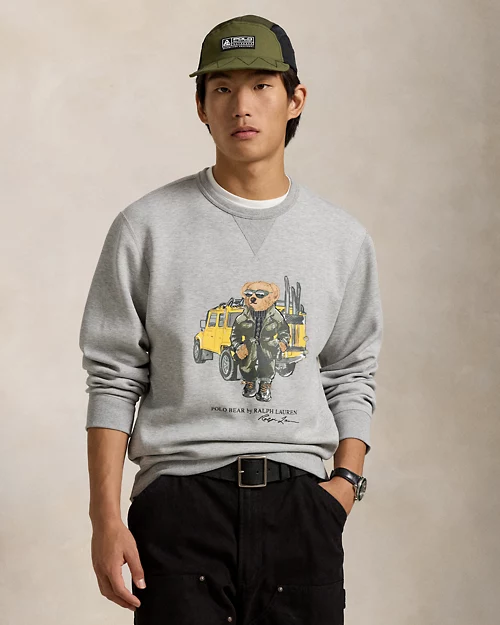 lauren ralph lauren Sudadera de punto doble con Polo Bear para hombre | Ralph Lauren® ES