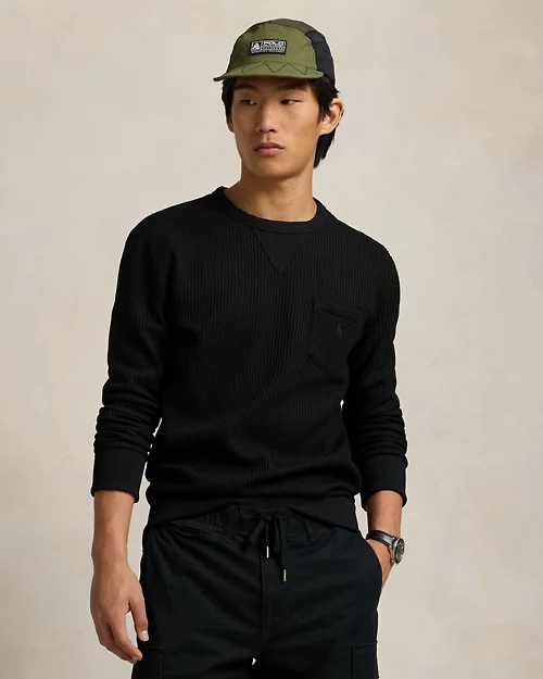 lauren ralph lauren Sudadera de punto waffle elástico para hombre | Ralph Lauren® ES