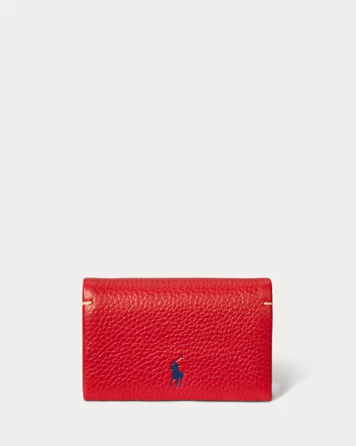 lauren ralph lauren Tarjetero de piel Polo Play para mujer | Ralph Lauren® ES