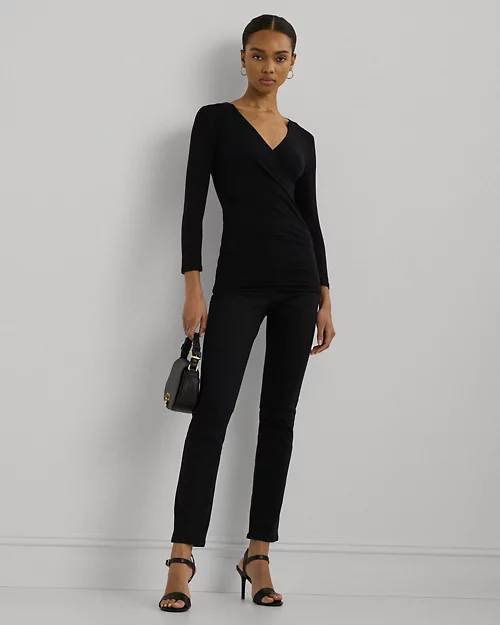 Lauren Ralph Lauren Top Cruzado De Punto Jersey Para Mujer | Ralph Lauren® ES