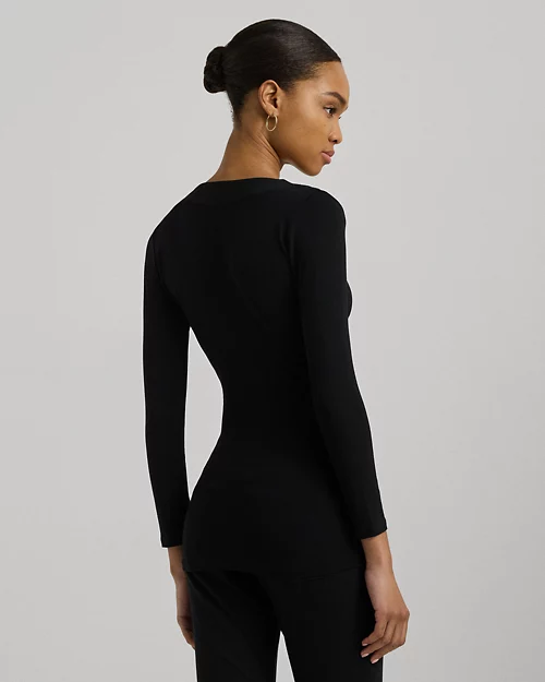 Lauren Ralph Lauren Top Cruzado De Punto Jersey Para Mujer | Ralph Lauren® ES