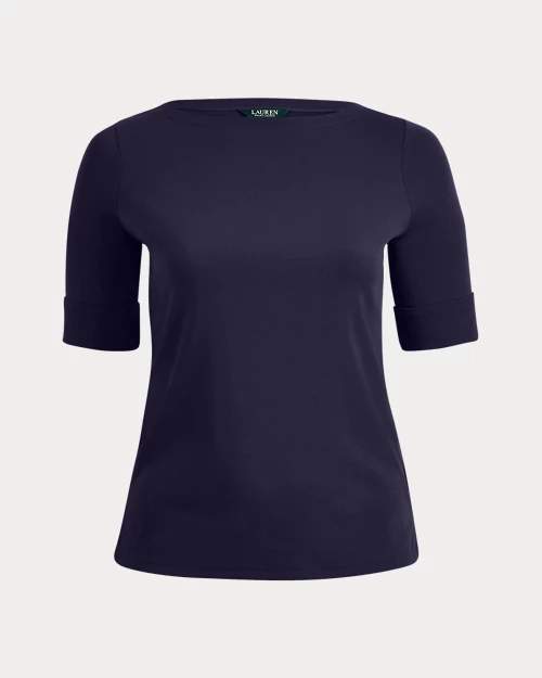 Lauren Ralph Lauren Top De Cuello Barco De Algodón Para Mujer | Ralph Lauren® ES