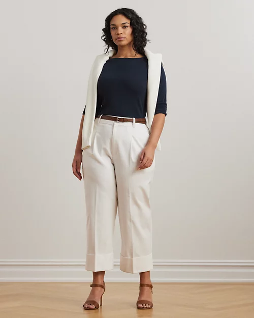 Lauren Ralph Lauren Top De Cuello Barco De Algodón Para Mujer | Ralph Lauren® ES