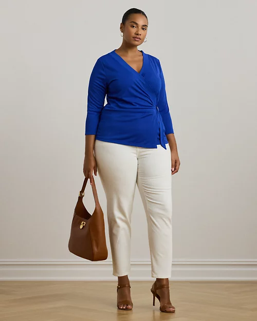 Lauren Ralph Lauren Top De Punto Elástico Para Mujer | Ralph Lauren® ES