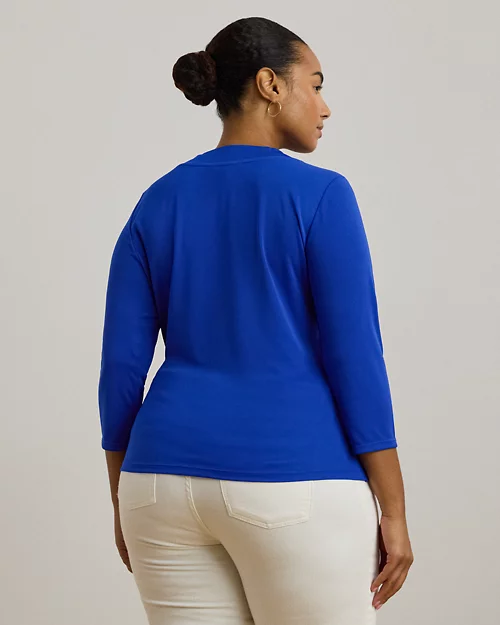 Lauren Ralph Lauren Top De Punto Elástico Para Mujer | Ralph Lauren® ES