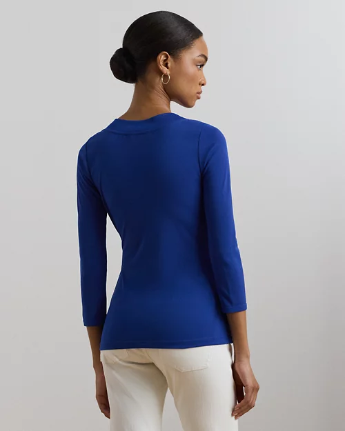Lauren Ralph Lauren Top De Punto Elástico Para Mujer | Ralph Lauren® ES
