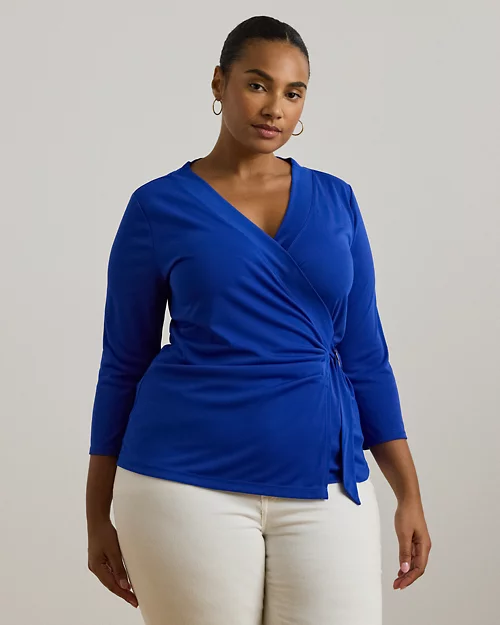 lauren ralph lauren Top de punto elástico para mujer | Ralph Lauren® ES