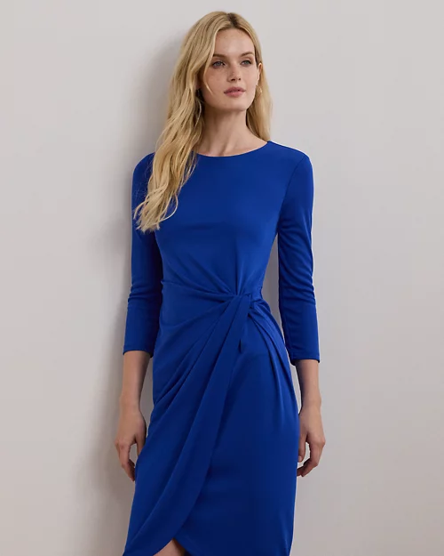 Lauren Ralph Lauren Vestido Anudado De Punto Elástico Para Mujer | Ralph Lauren® ES