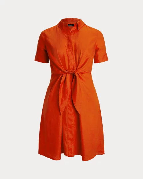 Lauren Ralph Lauren Vestido Camisero Anudado De Lino Para Mujer | Ralph Lauren® ES