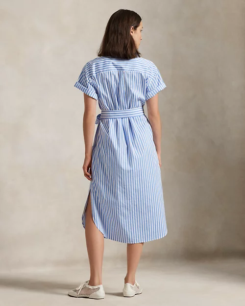 Lauren Ralph Lauren Vestido Camisero De Algodón Con Cinturón Para Mujer | Ralph Lauren® ES