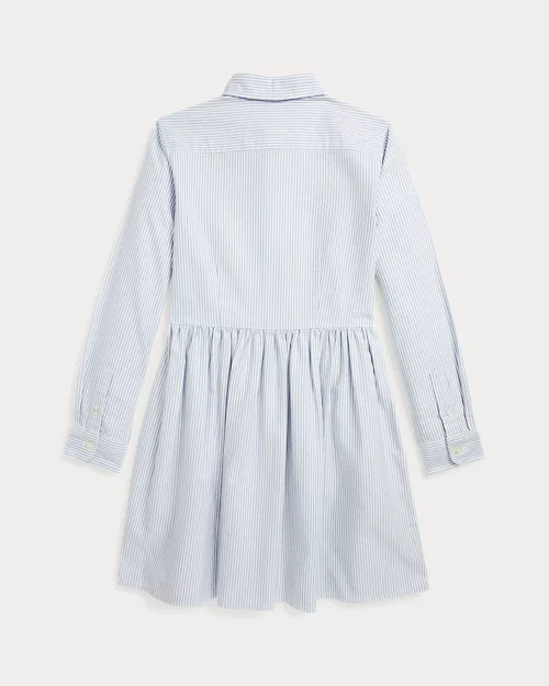 Lauren Ralph Lauren Vestido Camisero De Algodón Con Rayas Para Niña | Ralph Lauren® ES