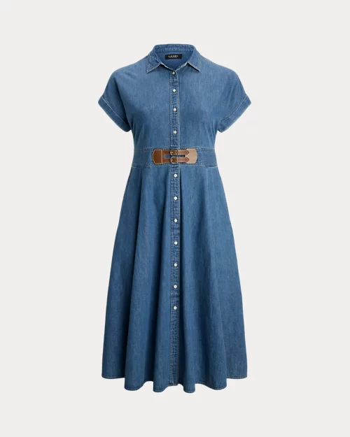 Lauren Ralph Lauren Vestido Camisero De Denim Con Trabillas Para Mujer | Ralph Lauren® ES