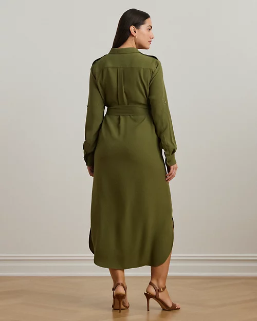 Lauren Ralph Lauren Vestido Camisero De Georgette Para Mujer | Ralph Lauren® ES