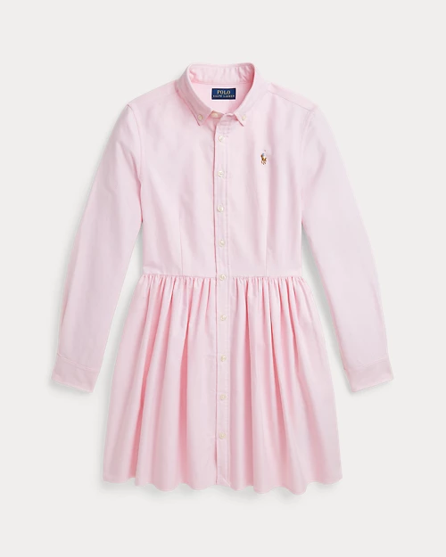 lauren ralph lauren Vestido camisero de oxford de algodón para niña | Ralph Lauren® ES