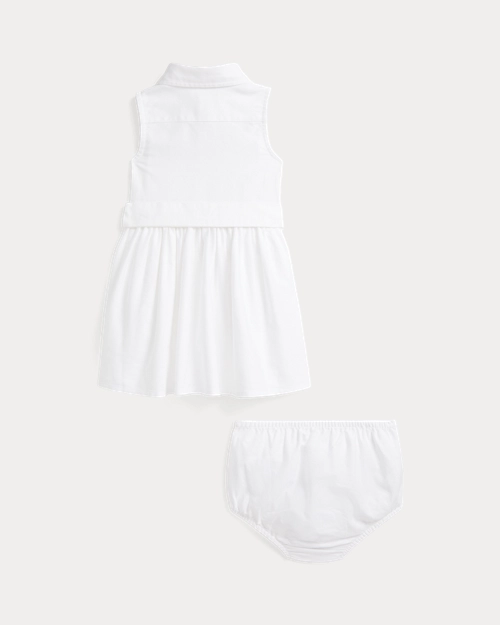 Lauren Ralph Lauren Vestido Camisero De Oxford Y Pololo Para Bebé Niña | Ralph Lauren® ES