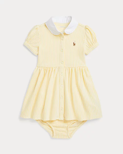 lauren ralph lauren Vestido camisero de punto con pololo para bebé niña | Ralph Lauren® ES