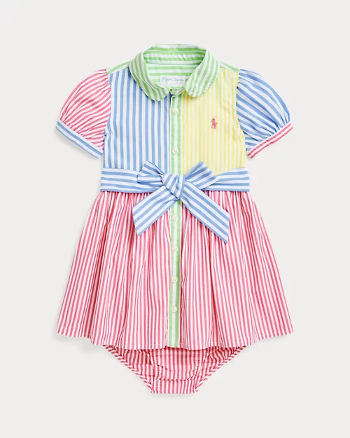 lauren ralph lauren Vestido camisero Fun de algodón y pololo para bebé niña | Ralph Lauren® ES