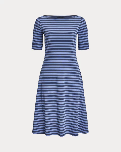 Lauren Ralph Lauren Vestido De Algodón Elástico Con Rayas Para Mujer | Ralph Lauren® ES