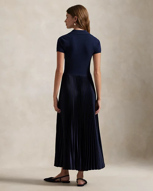 Lauren Ralph Lauren Vestido Tipo Polo Con Cuerpo De Punto Para Mujer | Ralph Lauren® ES