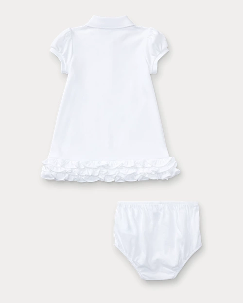 Lauren Ralph Lauren Vestido Tipo Polo Con Volantes Y Pololo Para Bebé Niña | Ralph Lauren® ES