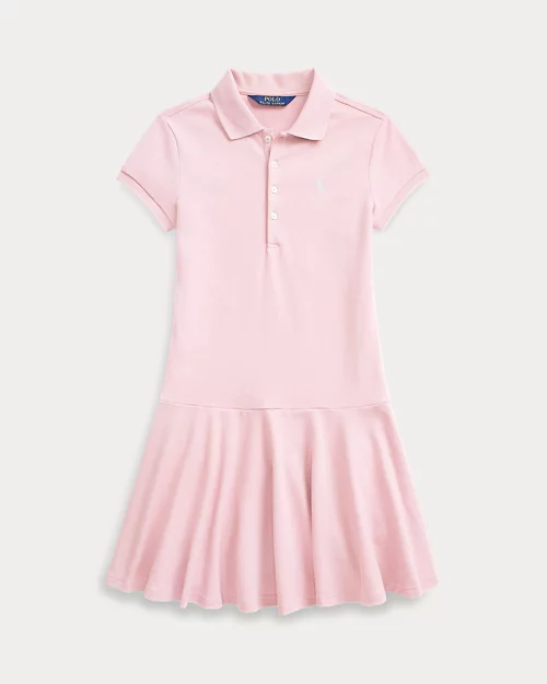 lauren ralph lauren Vestido tipo polo de manga corta para niña | Ralph Lauren® ES