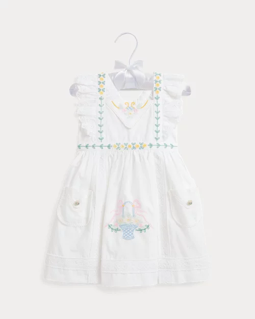 lauren ralph lauren Vestido y pololo de algodón con bordado para bebé niña | Ralph Lauren® ES