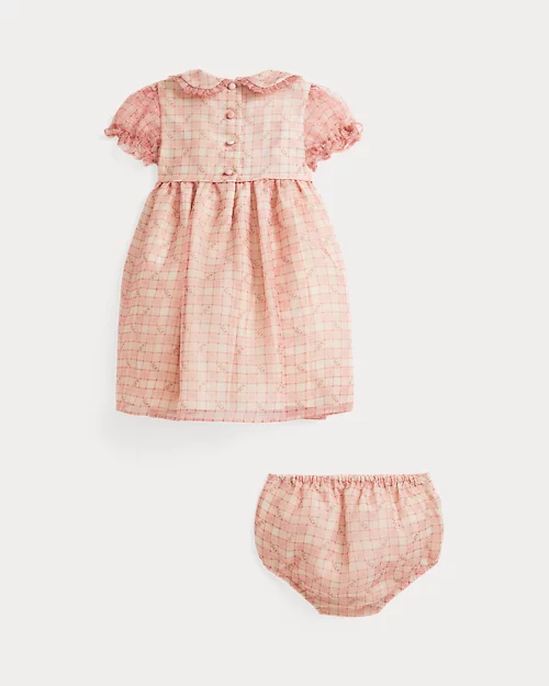 Lauren Ralph Lauren Vestido Y Pololo De Organza Con Flores Para Bebé Niña | Ralph Lauren® ES