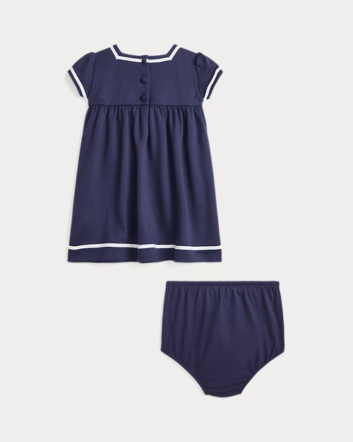 Lauren Ralph Lauren Vestido Y Pololo De Ponte Elástico Para Bebé Niña | Ralph Lauren® ES