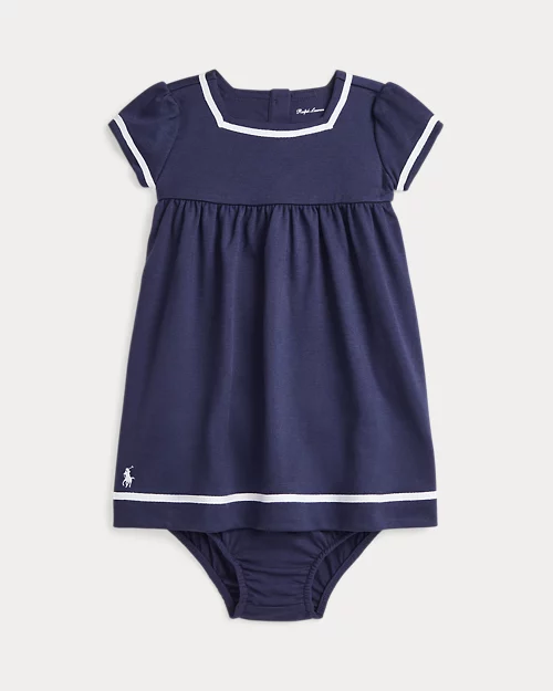 lauren ralph lauren Vestido y pololo de ponte elástico para bebé niña | Ralph Lauren® ES