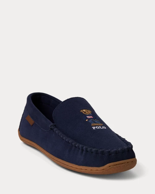 Lauren Ralph Lauren Zapatilla De Casa Brenan De Ante Para Hombre | Ralph Lauren® ES