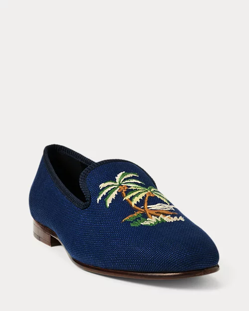 Lauren Ralph Lauren Zapatillas De Casa Paxton Con Bordado Para Hombre | Ralph Lauren® ES