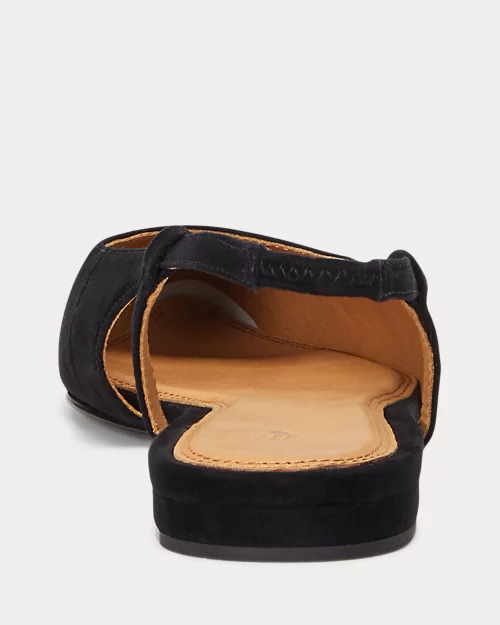 Lauren Ralph Lauren Zapato Plano Destalonado De Ante Para Mujer | Ralph Lauren® ES
