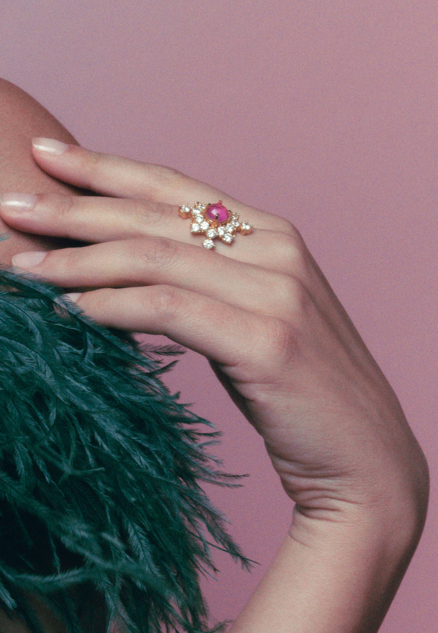 Lavani Anillo Altaira Fucsia