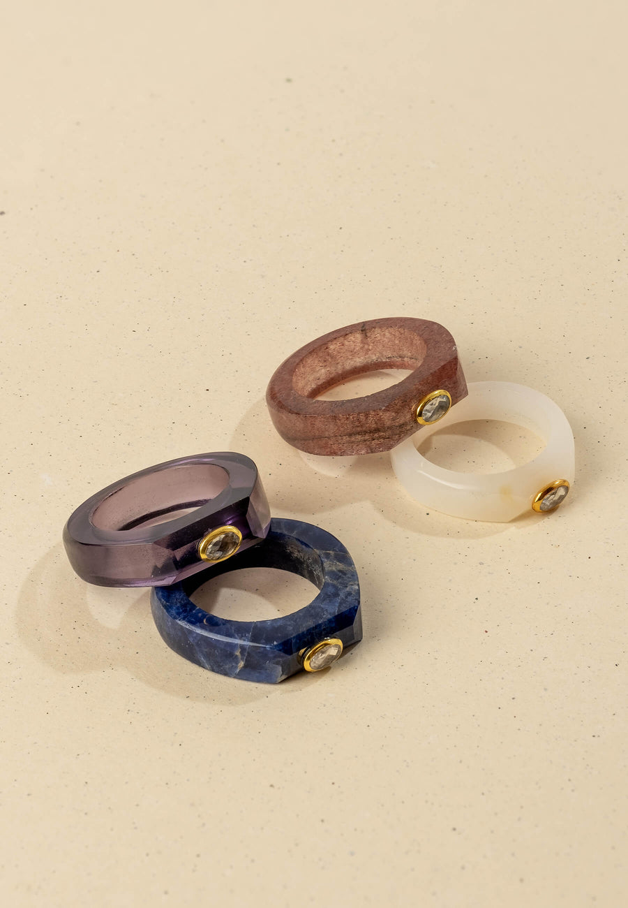 Lavani Anillo Amatista Mora