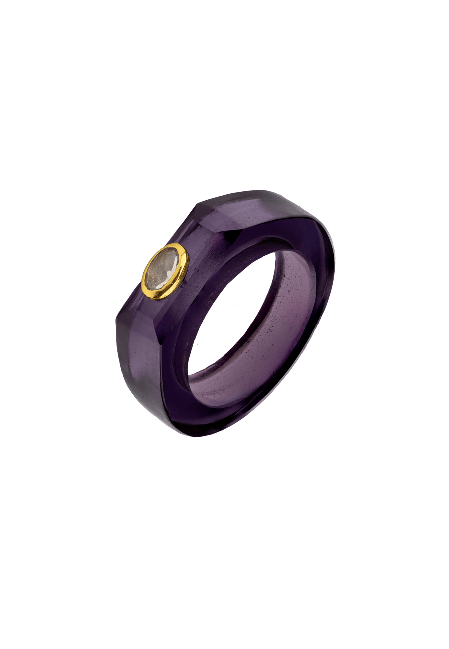 lavani Anillo Amatista Mora