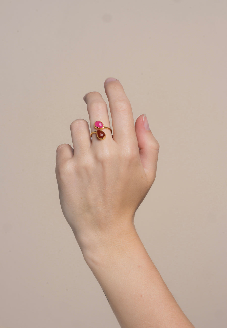 Lavani Anillo Aura Rosa Naranja