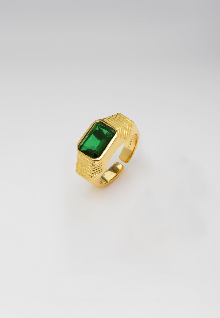 Lavani Anillo Chevalier Verde Esmeralda